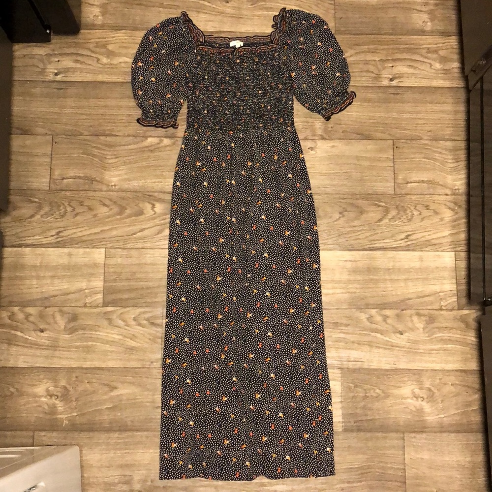 Peasant witchy cottagecore empire waist dress